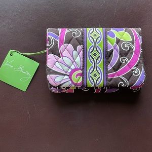 Vera Bradley Taxi Wallet In Purple Punch
